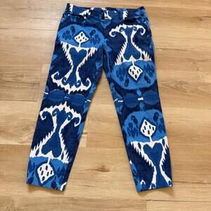 Polo Golf Ralph Lauren Women's Size 6 Golf Pants Blue and White Pattern Slim Fit